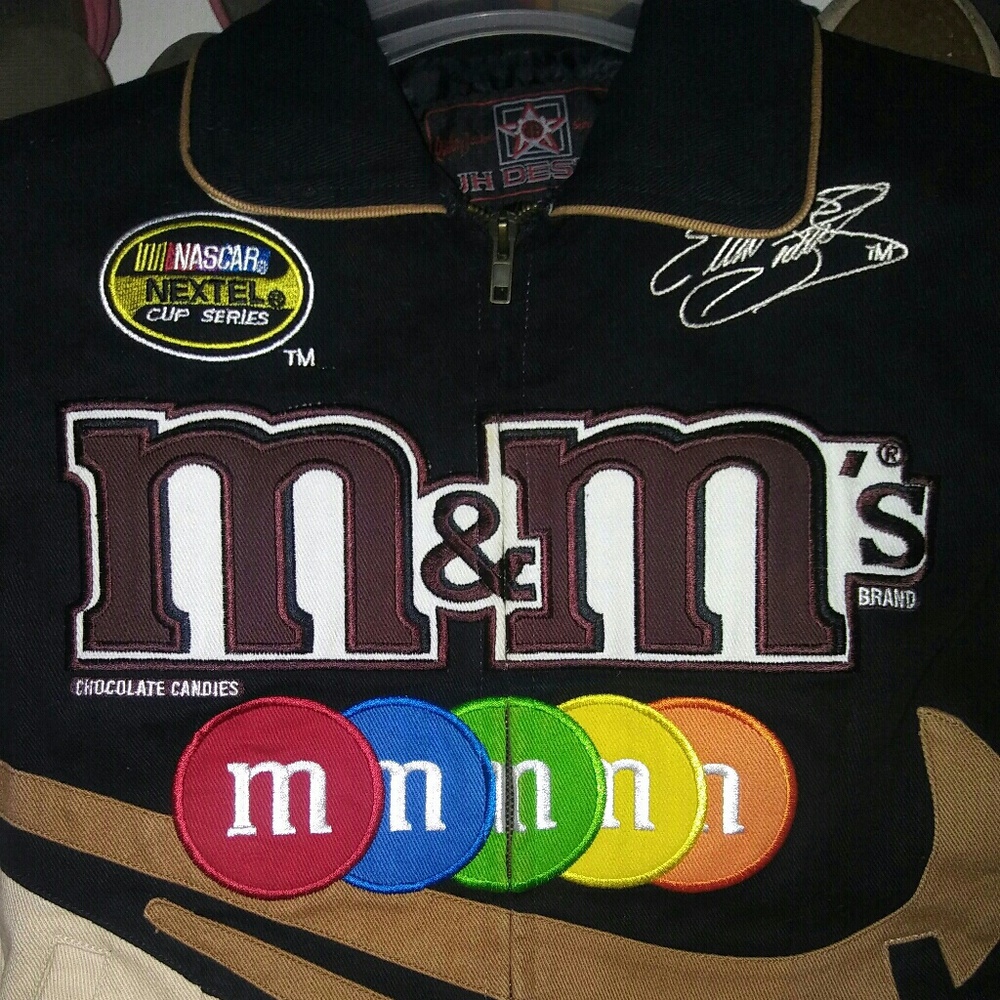 Jeff Hamilton m&m's NASCAR racing jacket woman's